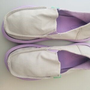 Sanuk Kid's Lil Donna Slip On Shoes 1102497 Wind Chime Lavender Purple